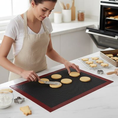  Biscuits sur Tapis de cuisson