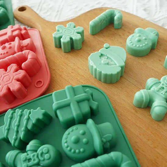 Bonbons noël réalisés avec Moule à gateau en silicone