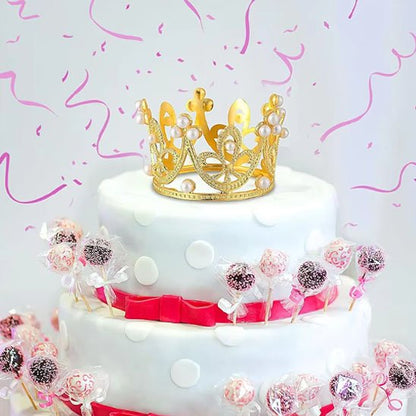 Couronne en or sur Decoration gateau 