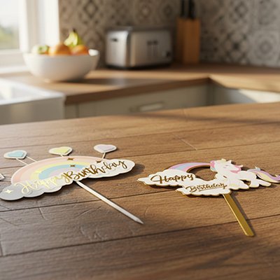  Deux différentes couleurs  designs  pour Décoration gateau anniversaire 