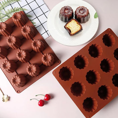  Deux muffins , gateaux réalisés parMoules en silicone​ 