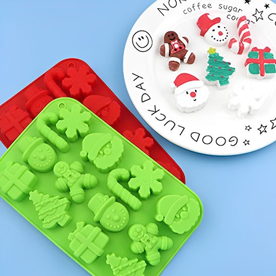 Différentes créations noël avec Moule à gateau en silicone
