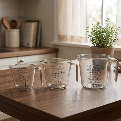  Différentes tailles de Verre doseur 