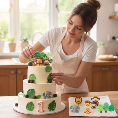  Étages gateaux avec Décoration gateau anniversaire 