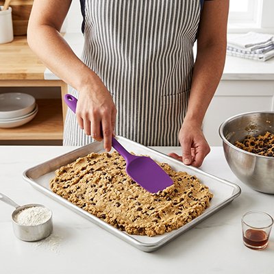  Étalage pâte avec Spatule Cuisine violette