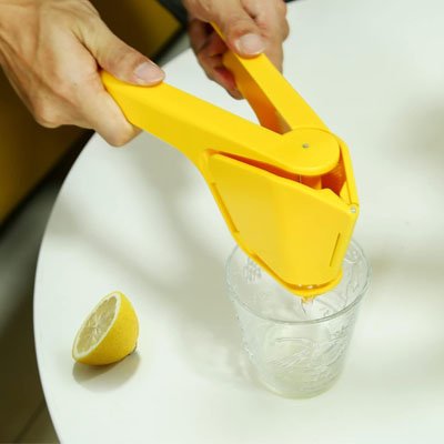  Extraction jus citron avec Presse citron manuel jaune