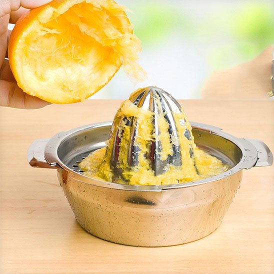Extraction jus orange avec Presse agrumes