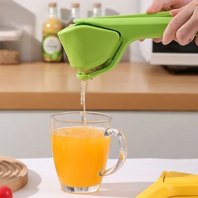  Extraction jus orange avec Presse citron manuel vert