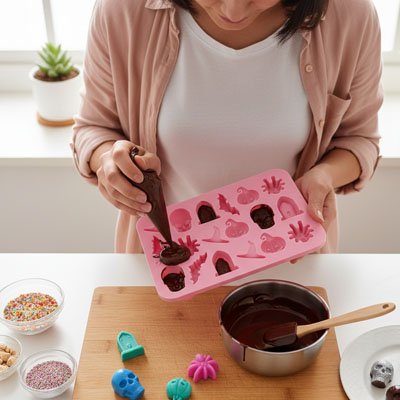  Fabrication  de friandise avec Moules en silicone