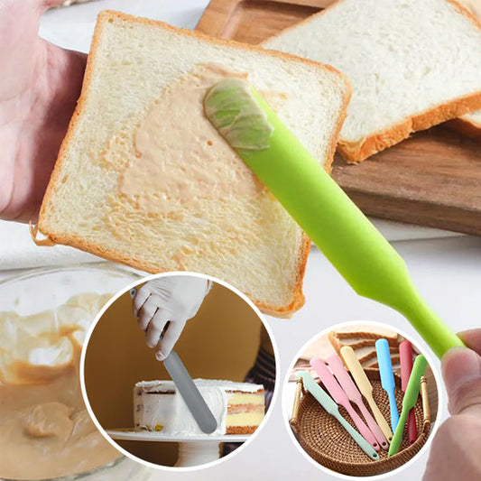 glacagegateauavecspatuledifferentecouleur