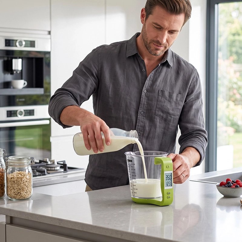 Mesure lait avec Verre doseur vert