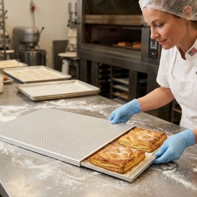  Millefeuilles préparées avec  Plaque patisserie 