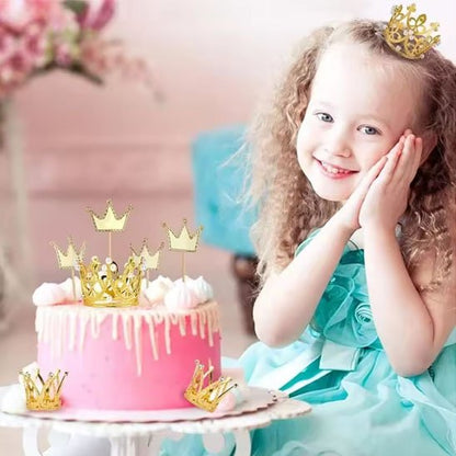  mini couronne en or pour Decoration gateau 