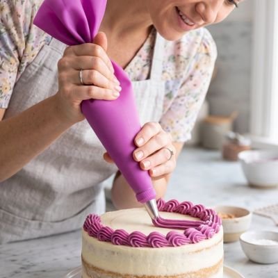 Motif décoratif gâteau  avec Poche à douille
