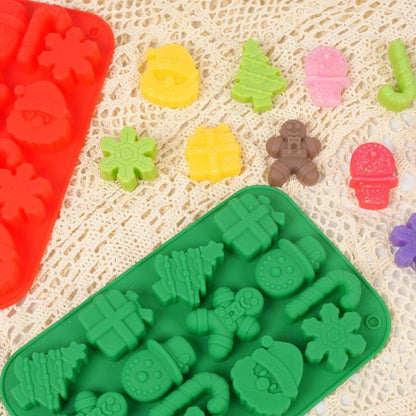 Moule à gateau en silicone  avec différents motifs noël