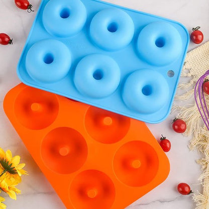 Moule à gateau en silicone bleu et rouge 
