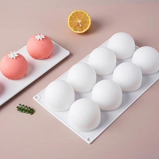 Moule à gateau en silicone en forme mandarine.