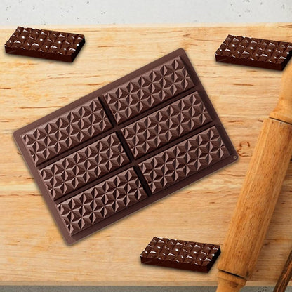 Moule Pour Tablette Chocolat - SiliconeChocolateBarMold™ - Marron - Pâtisserie appétissante