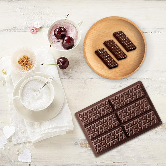 Moule Pour Tablette Chocolat - SiliconeChocolateBarMold™ - Marron - Pâtisserie appétissante