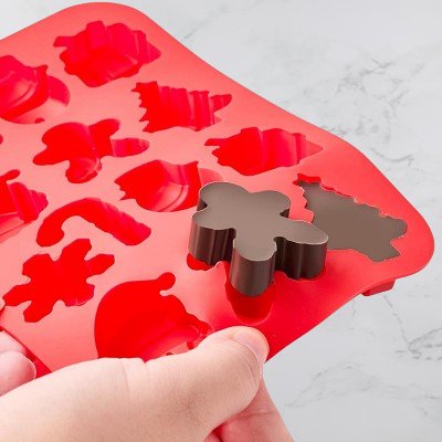 Moule silicone patisserie - ChocolateMolds™ - Rouge - Pâtisserie appétissante