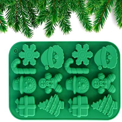 Moule silicone patisserie - ChocolateMolds™ - Vert - Pâtisserie appétissante