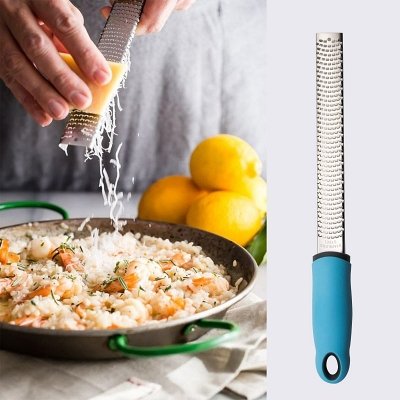 Outil de cuisine - ZesterGrater™ - Bleu - Pâtisserie appétissante