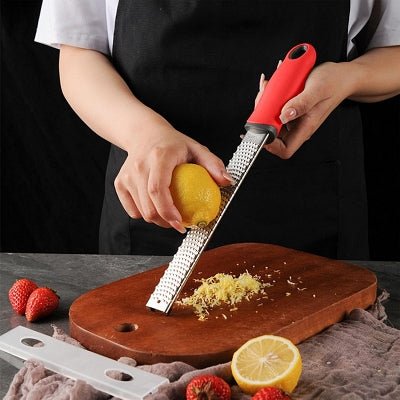 Outil de cuisine - ZesterGrater™ - Rouge - Pâtisserie appétissante