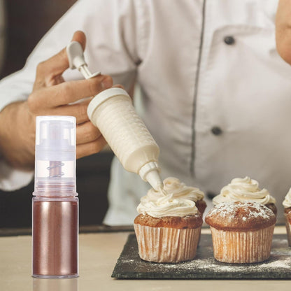 Paillettes alimentaires - ÉclatGourmet™ - Bronze - Pâtisserie appétissante