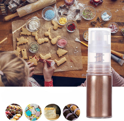 Paillettes alimentaires - ÉclatGourmet™ - Bronze - Pâtisserie appétissante