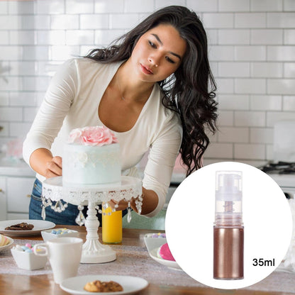 Paillettes alimentaires - ÉclatGourmet™ - Bronze - Pâtisserie appétissante