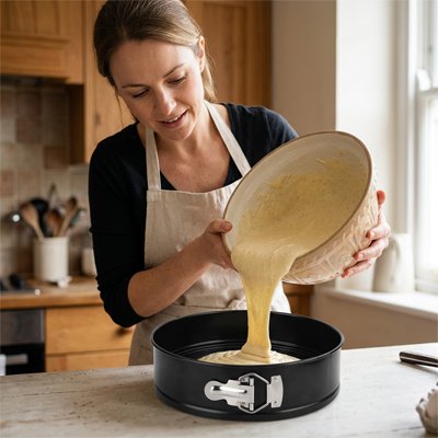 pâte gâtau transférée dans Moule a manqué 24 cm