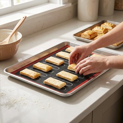   Petits gâteaux  sur Tapis de cuisson simple
