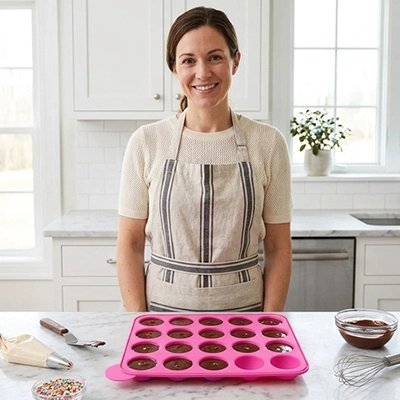  Préparation de chocolat  avec Moule silicone   20 cavités