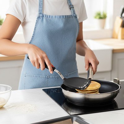 préparation des crêpes avec Spatule modèle 1