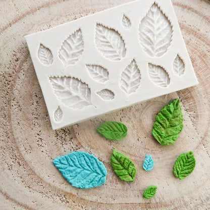 Présentation de Moules en silicone​ avec différents formants de feuilles