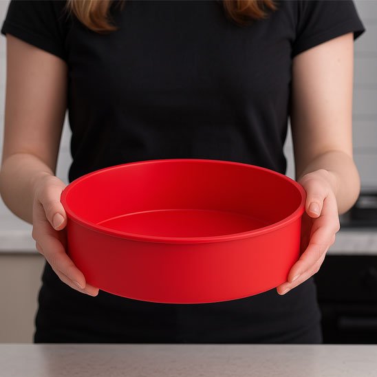 Présentation de Moules en silicone  couleur rouge vif
