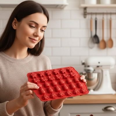  Présentation Moules en silicone rouge