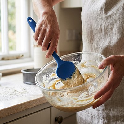  Raclage bol avec Spatule Cuisine blue