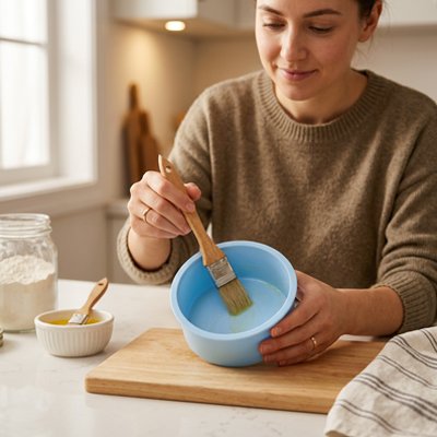 Repartition d''huile dans le Moule a gateau 