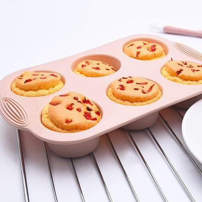  Sortie des muffins de four avec Moule à gateau style 1, Rose