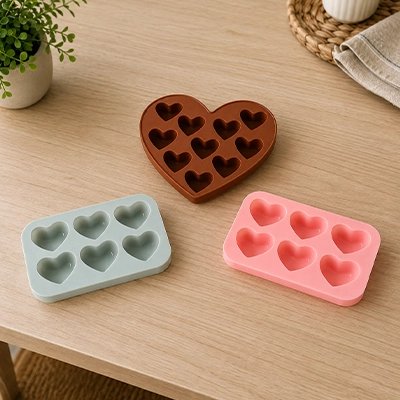  Trois différentes couleurs de Moules en silicone